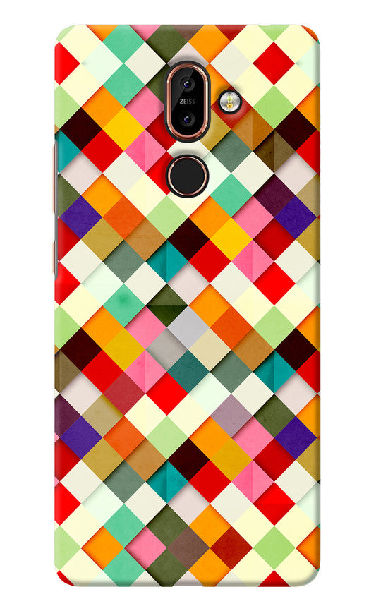 Geometric Abstract Colorful Nokia 7 Plus Back Cover