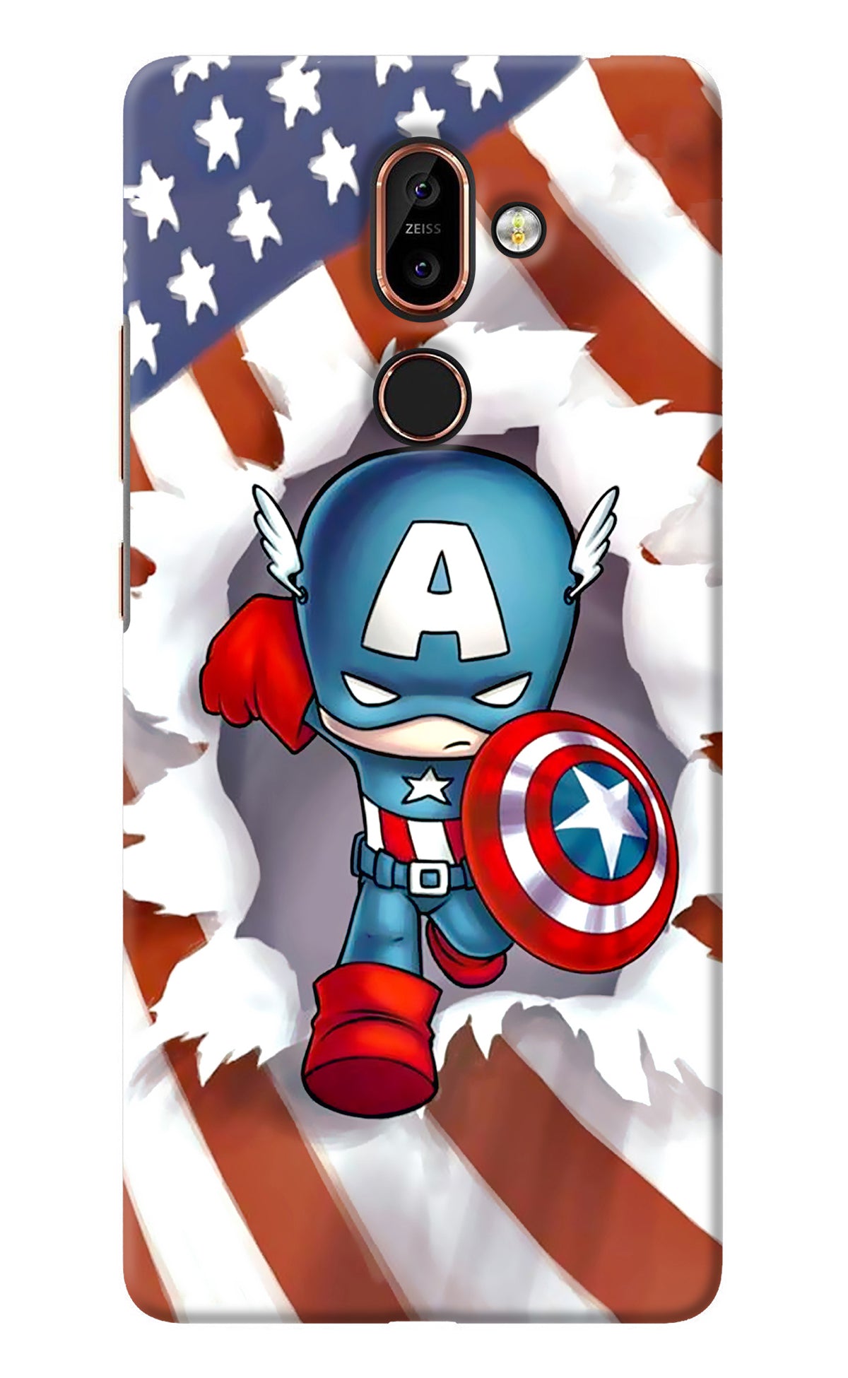 Captain America Nokia 7 Plus Back Cover