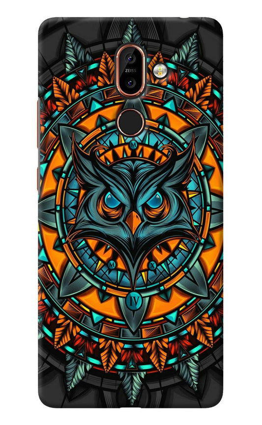 Angry Owl Art Nokia 7 Plus Back Cover
