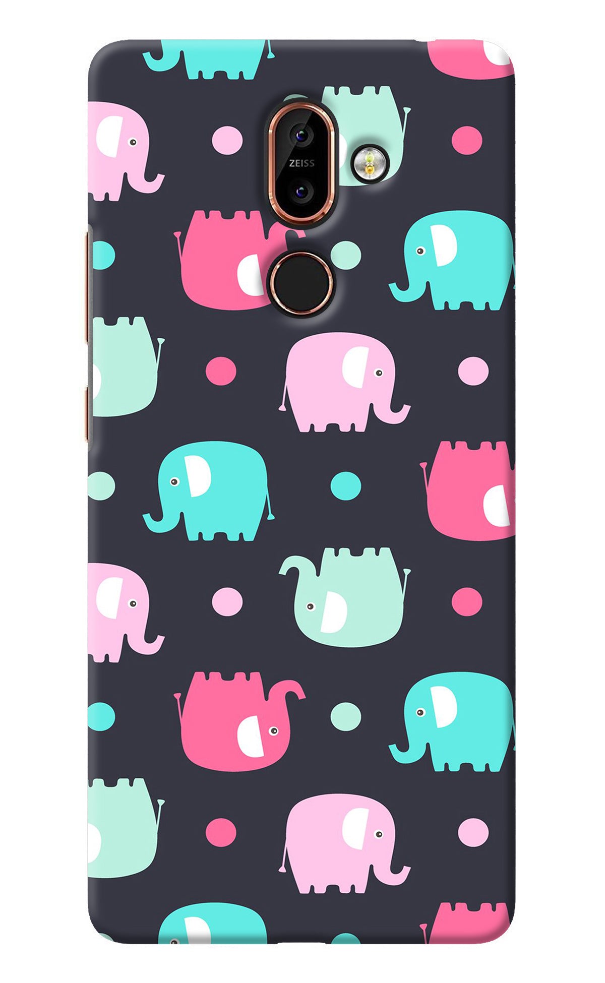 Elephants Nokia 7 Plus Back Cover