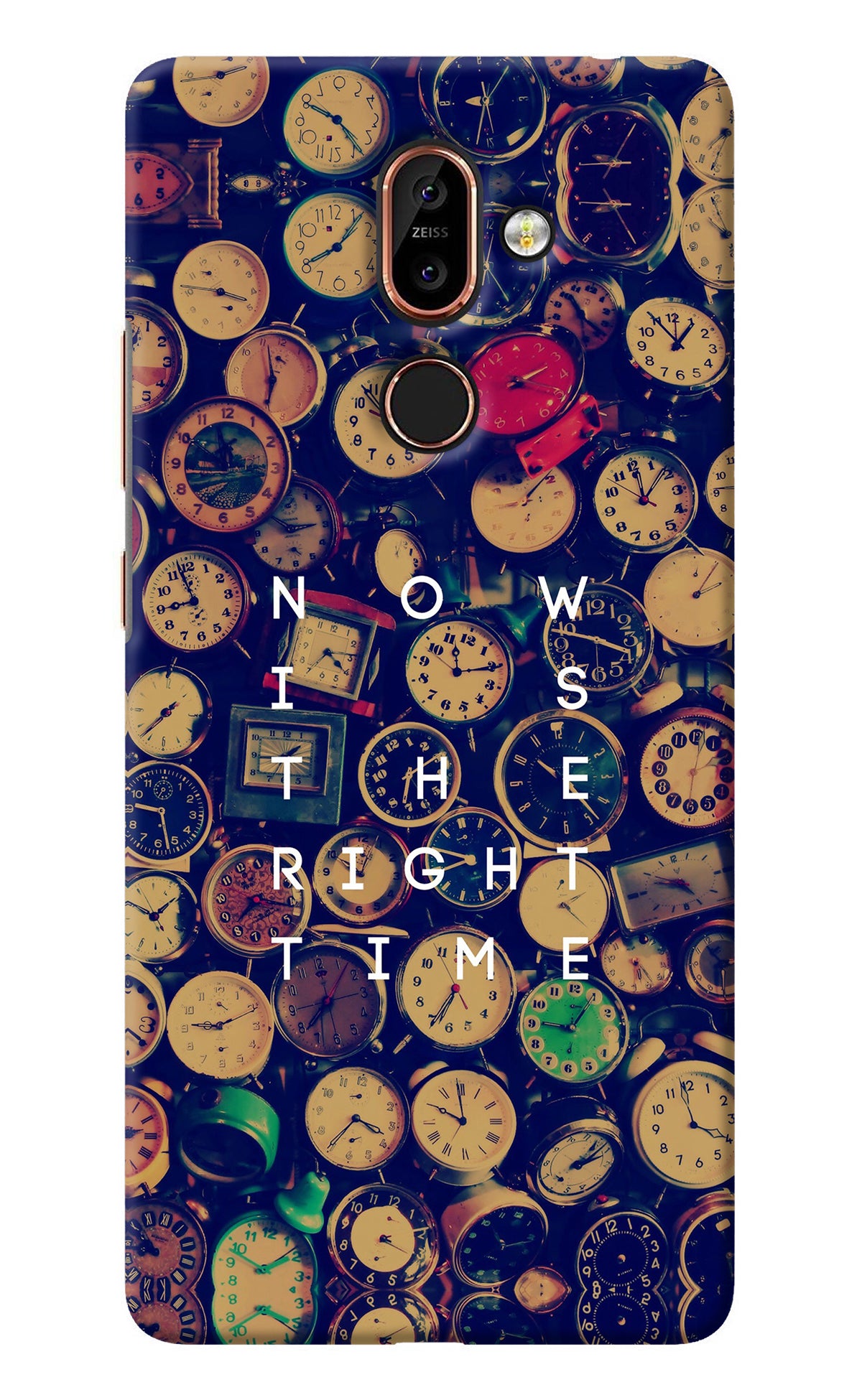 Now is the Right Time Quote Nokia 7 Plus Back Cover