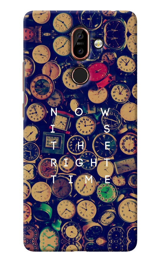 Now is the Right Time Quote Nokia 7 Plus Back Cover
