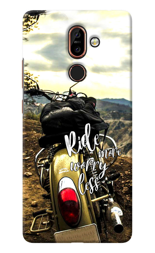 Ride More Worry Less Nokia 7 Plus Back Cover
