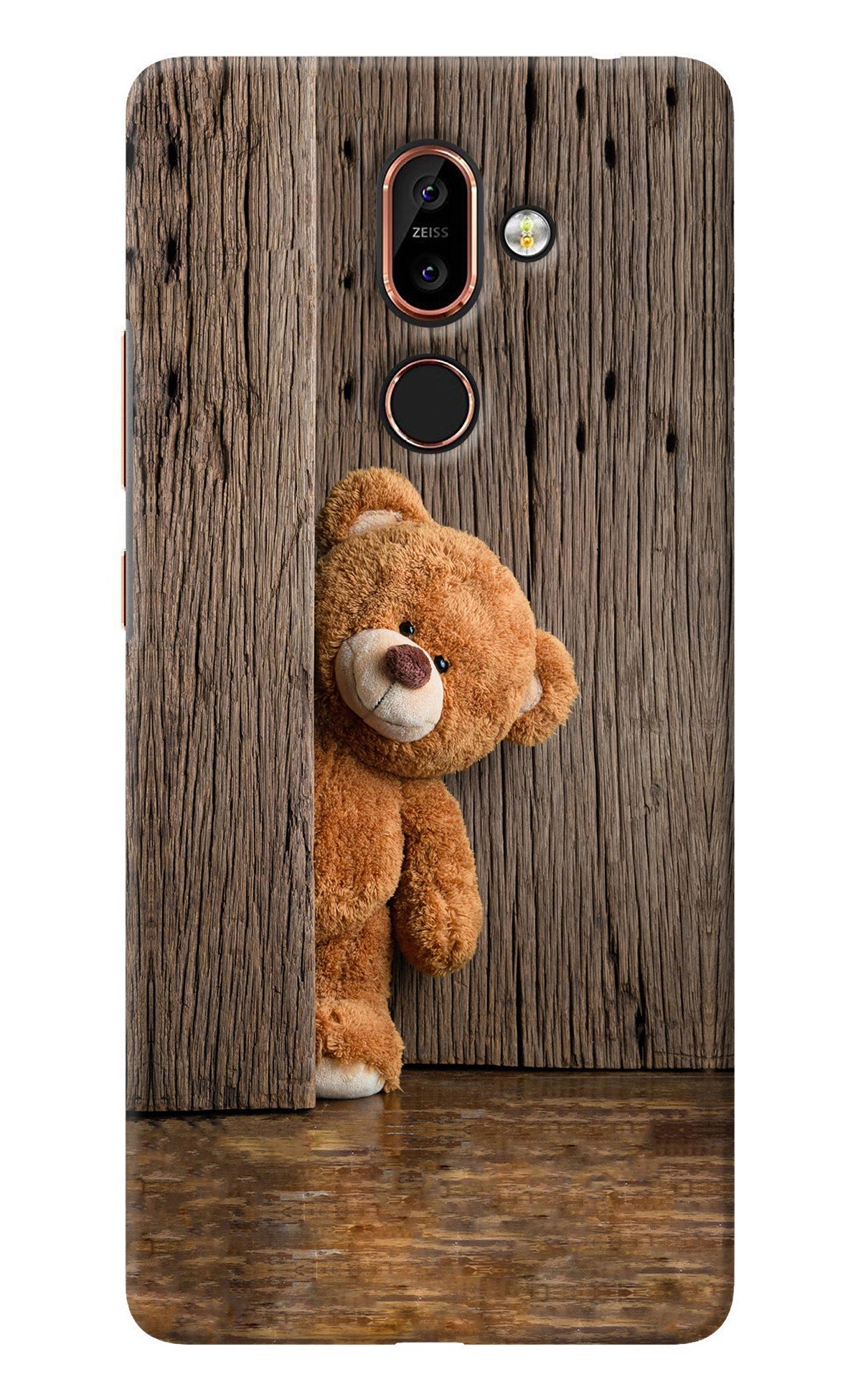 Teddy Wooden Nokia 7 Plus Back Cover