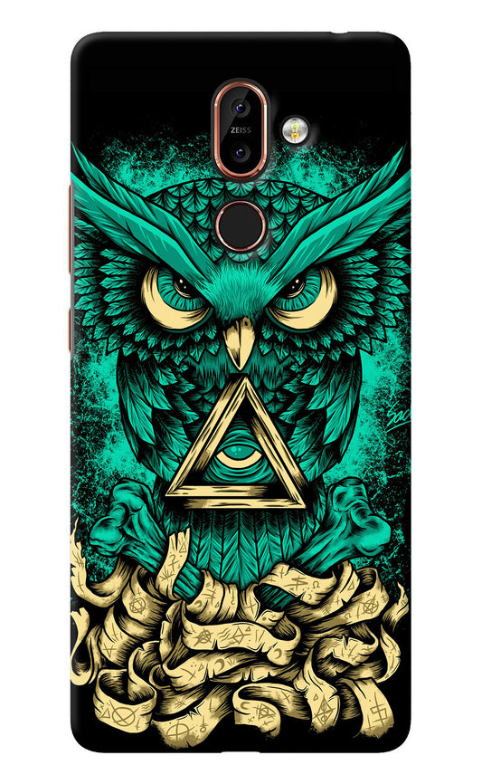Green Owl Nokia 7 Plus Back Cover