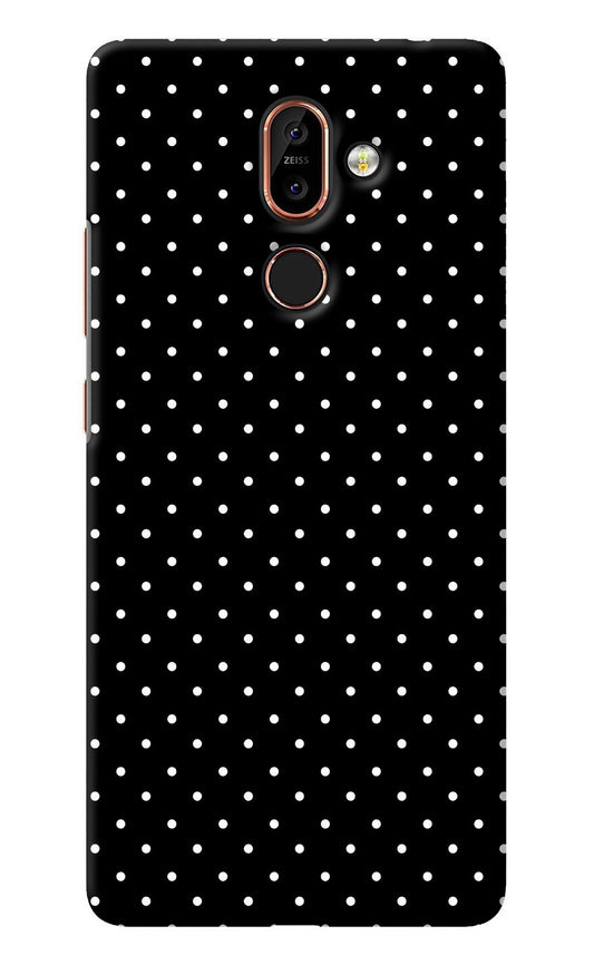 White Dots Nokia 7 Plus Back Cover