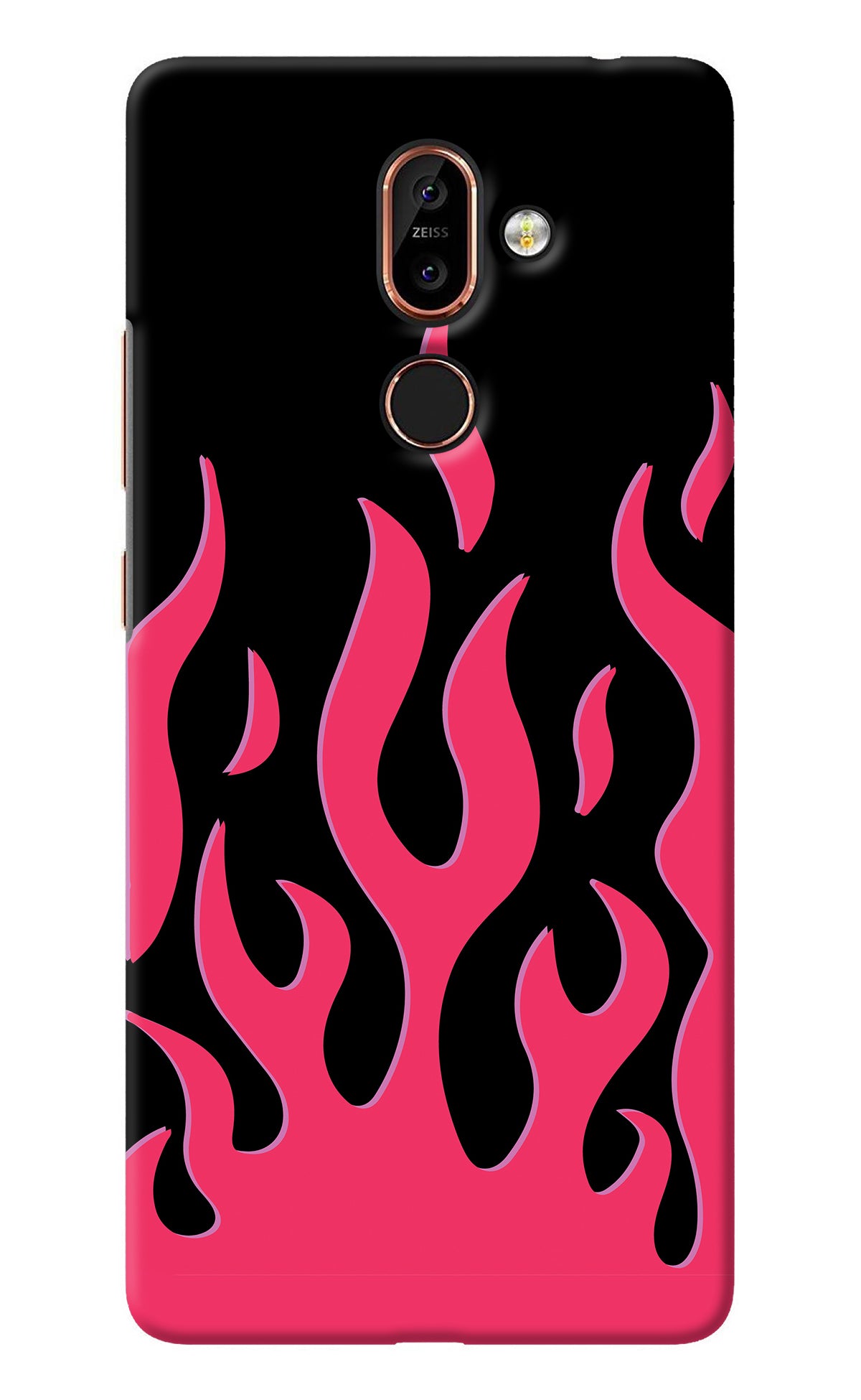 Fire Flames Nokia 7 Plus Back Cover