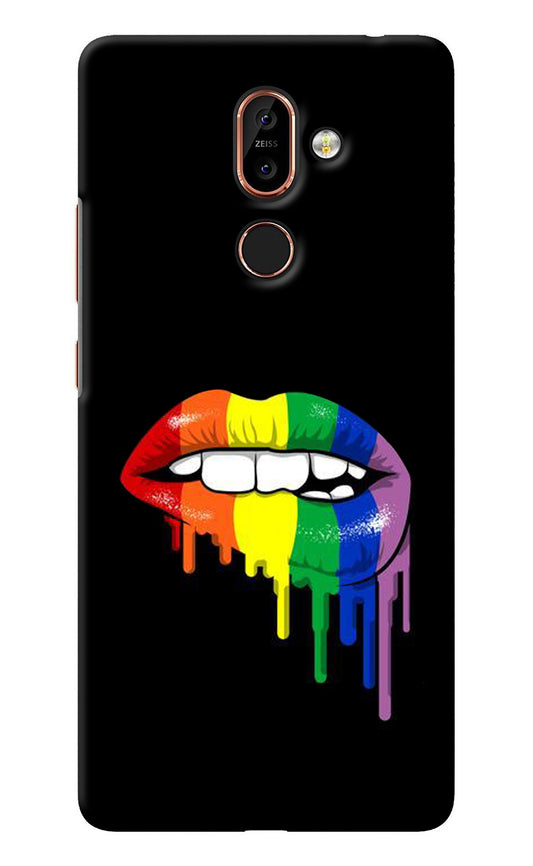Lips Biting Nokia 7 Plus Back Cover