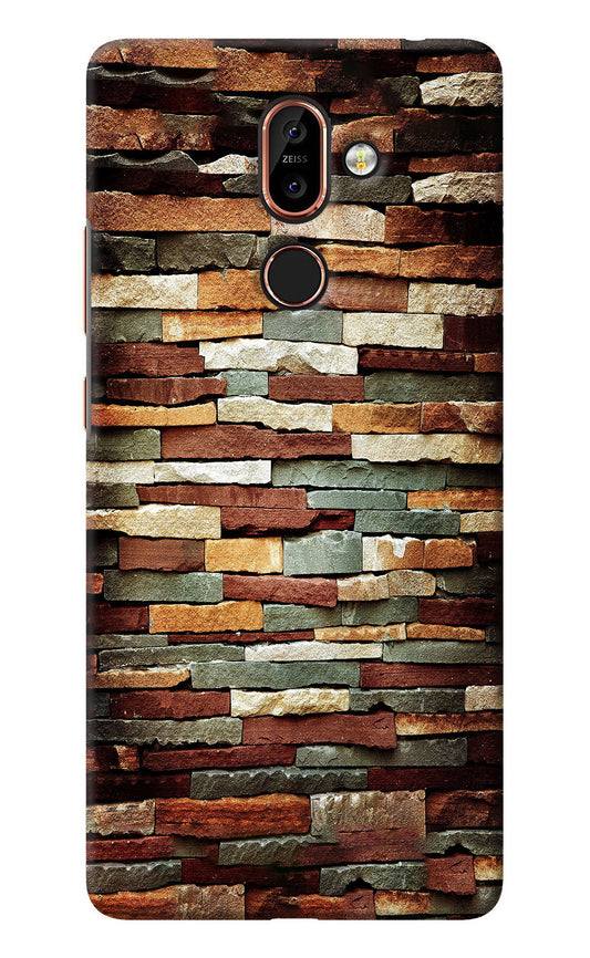 Bricks Pattern Nokia 7 Plus Back Cover