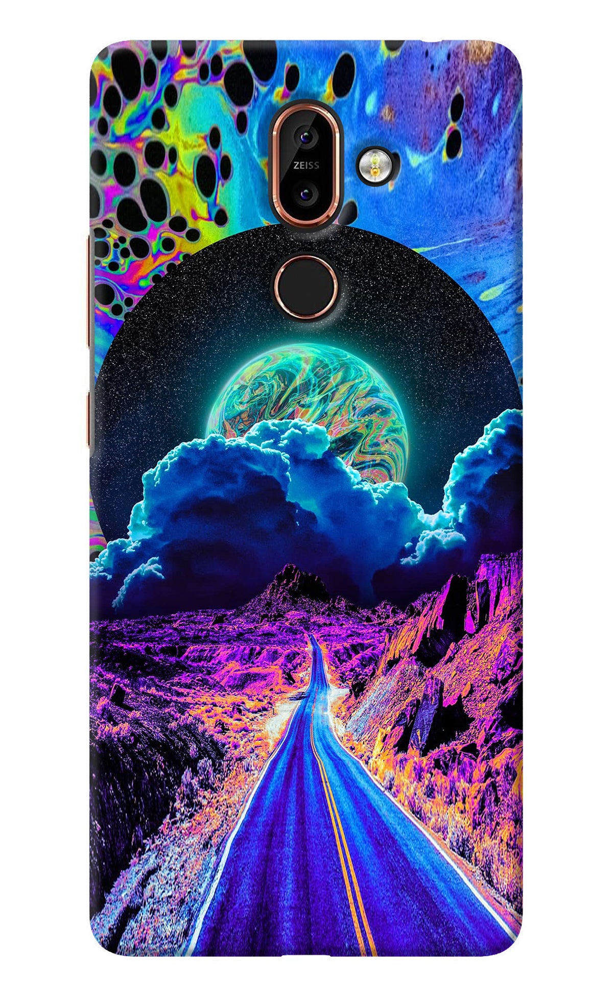 Psychedelic Painting Nokia 7 Plus Back Cover