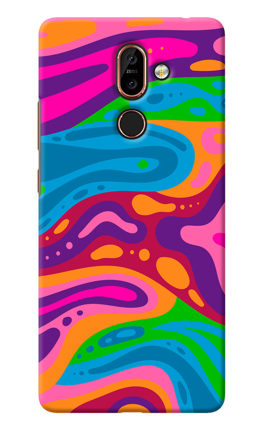 Trippy Pattern Nokia 7 Plus Back Cover