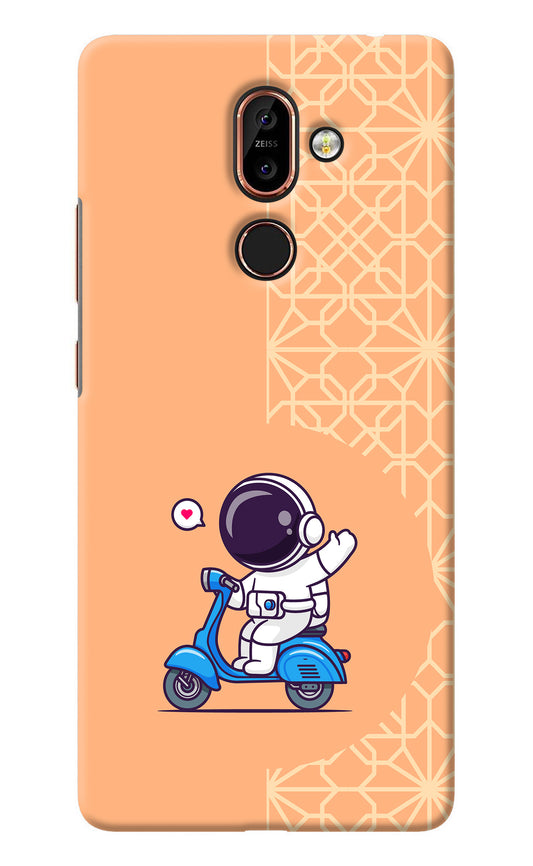 Cute Astronaut Riding Nokia 7 Plus Back Cover