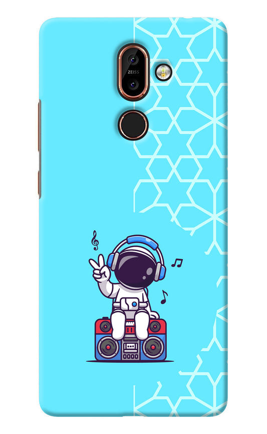 Cute Astronaut Chilling Nokia 7 Plus Back Cover
