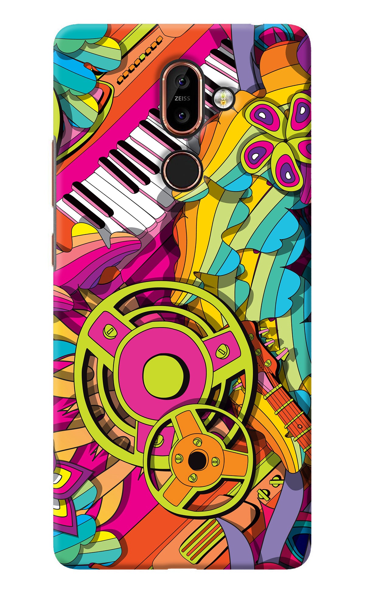 Music Doodle Nokia 7 Plus Back Cover