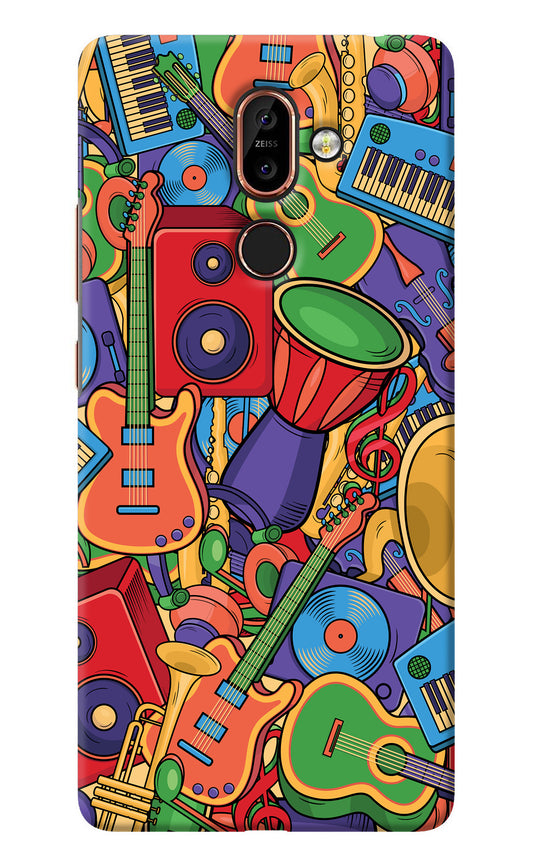 Music Instrument Doodle Nokia 7 Plus Back Cover