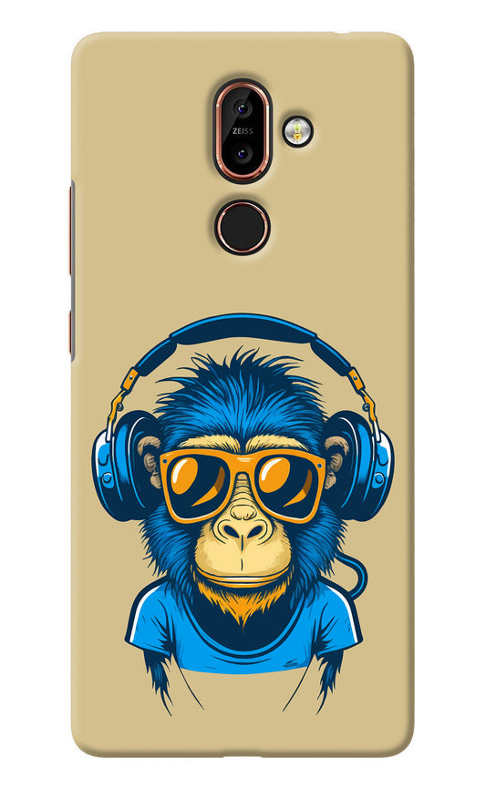 Monkey Headphone Nokia 7 Plus Back Cover