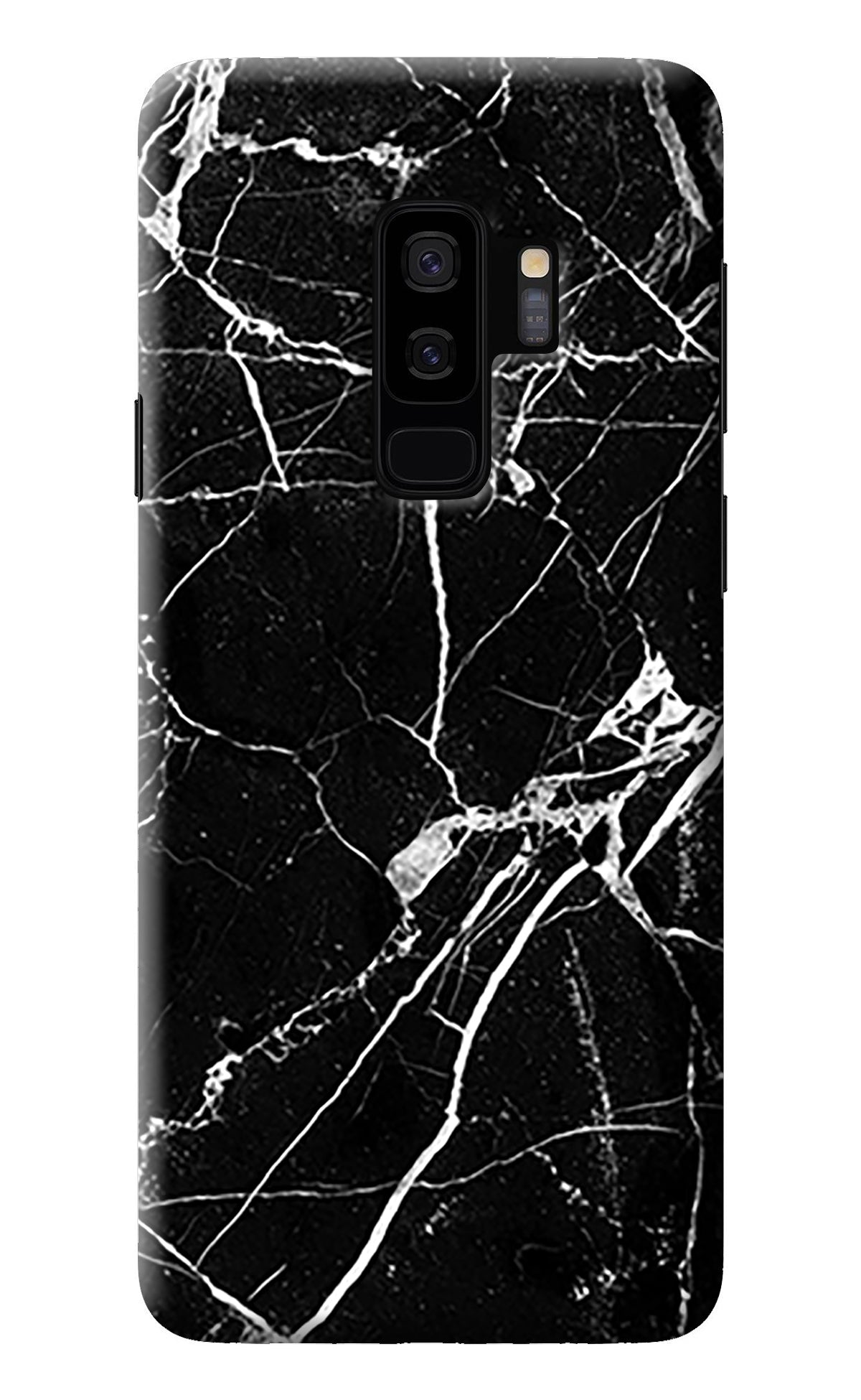 Black Marble Pattern Samsung S9 Plus Back Cover