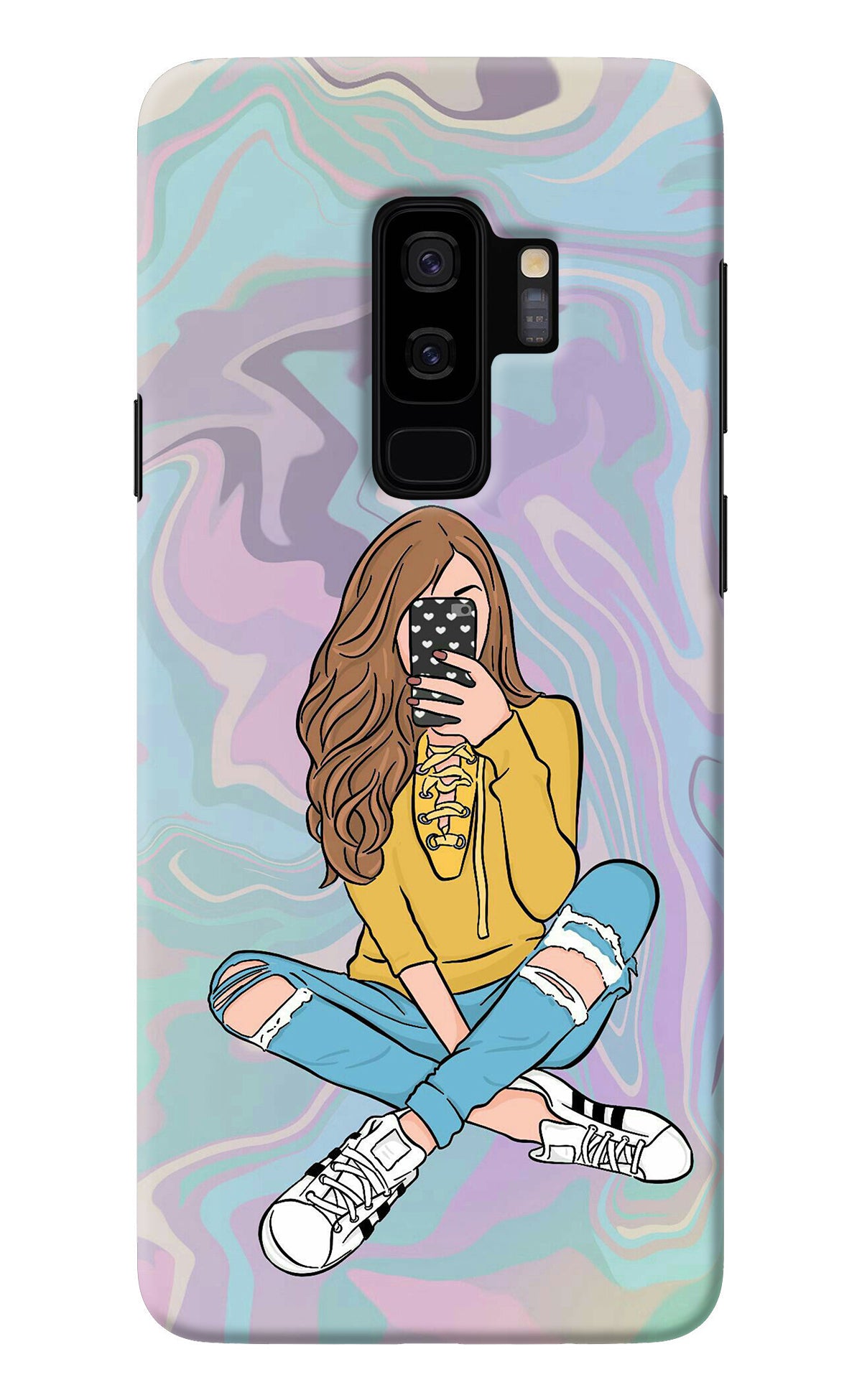 Selfie Girl Samsung S9 Plus Back Cover