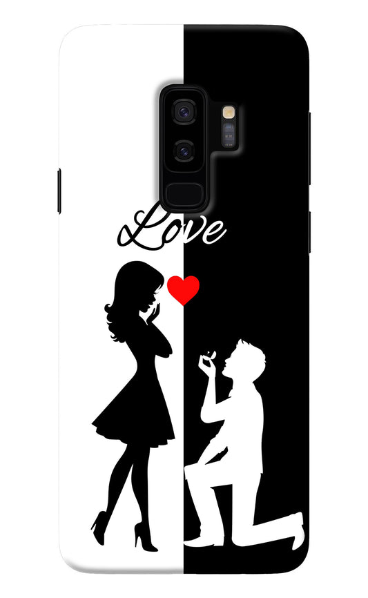 Love Propose Black And White Samsung S9 Plus Back Cover