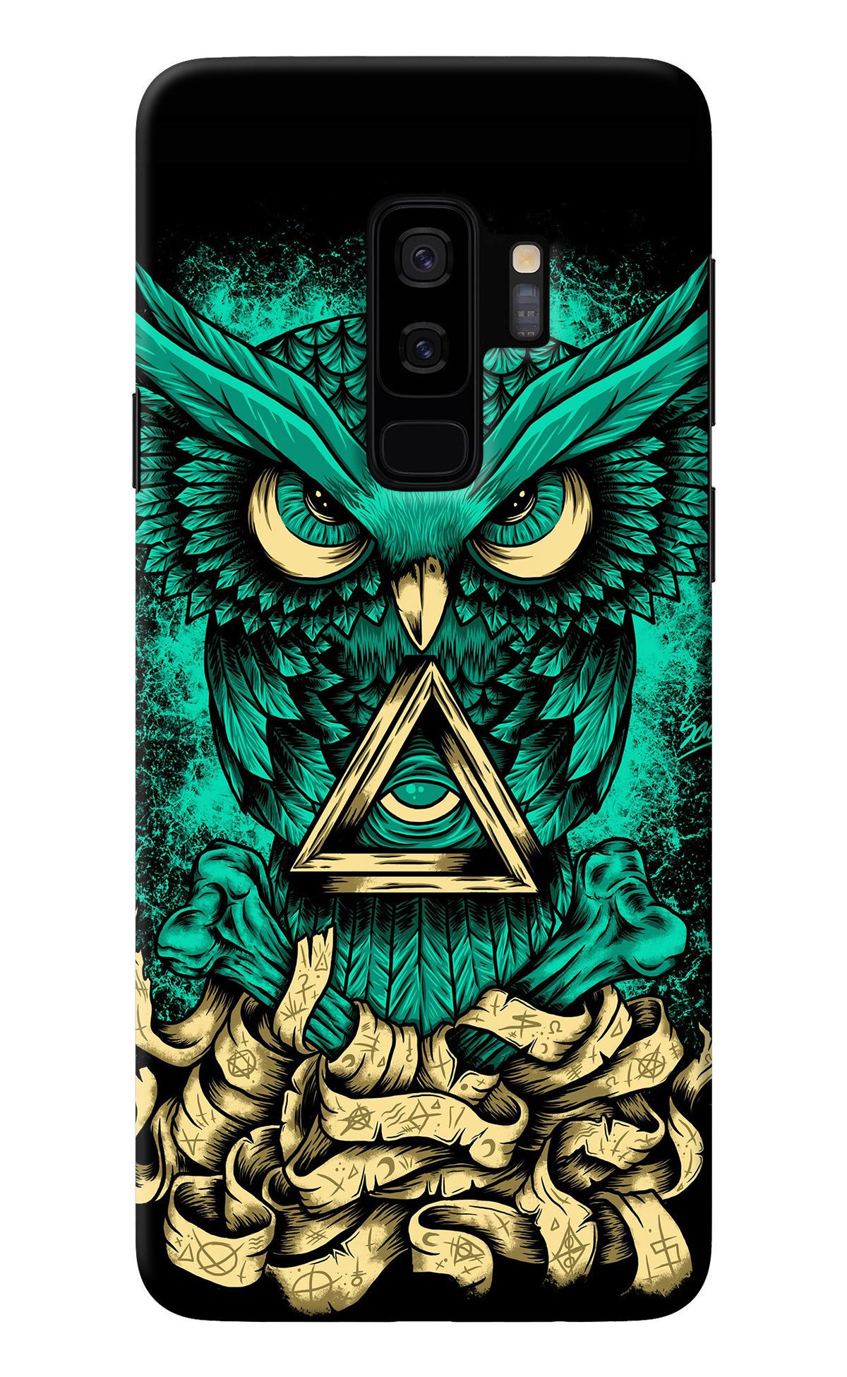 Green Owl Samsung S9 Plus Back Cover