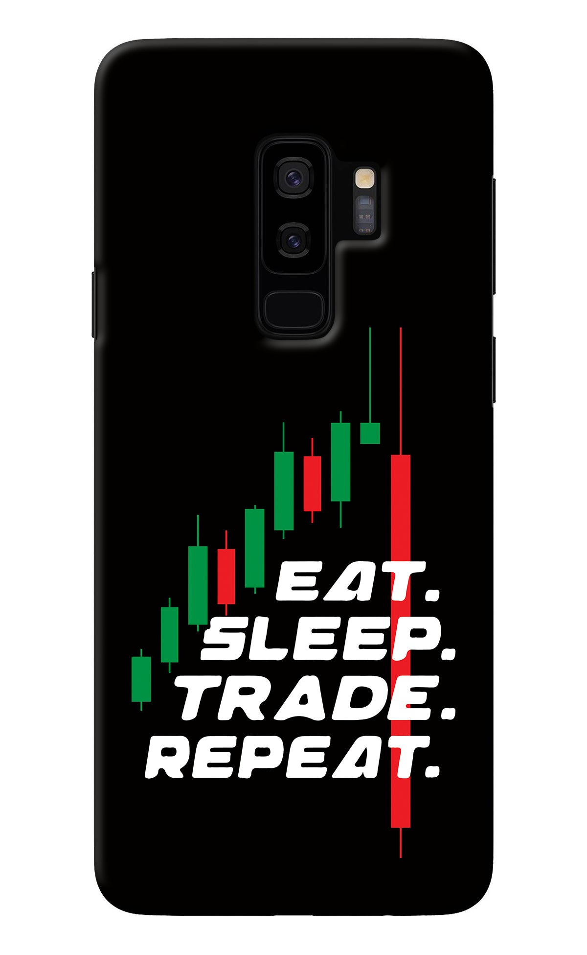 Eat Sleep Trade Repeat Samsung S9 Plus Back Cover