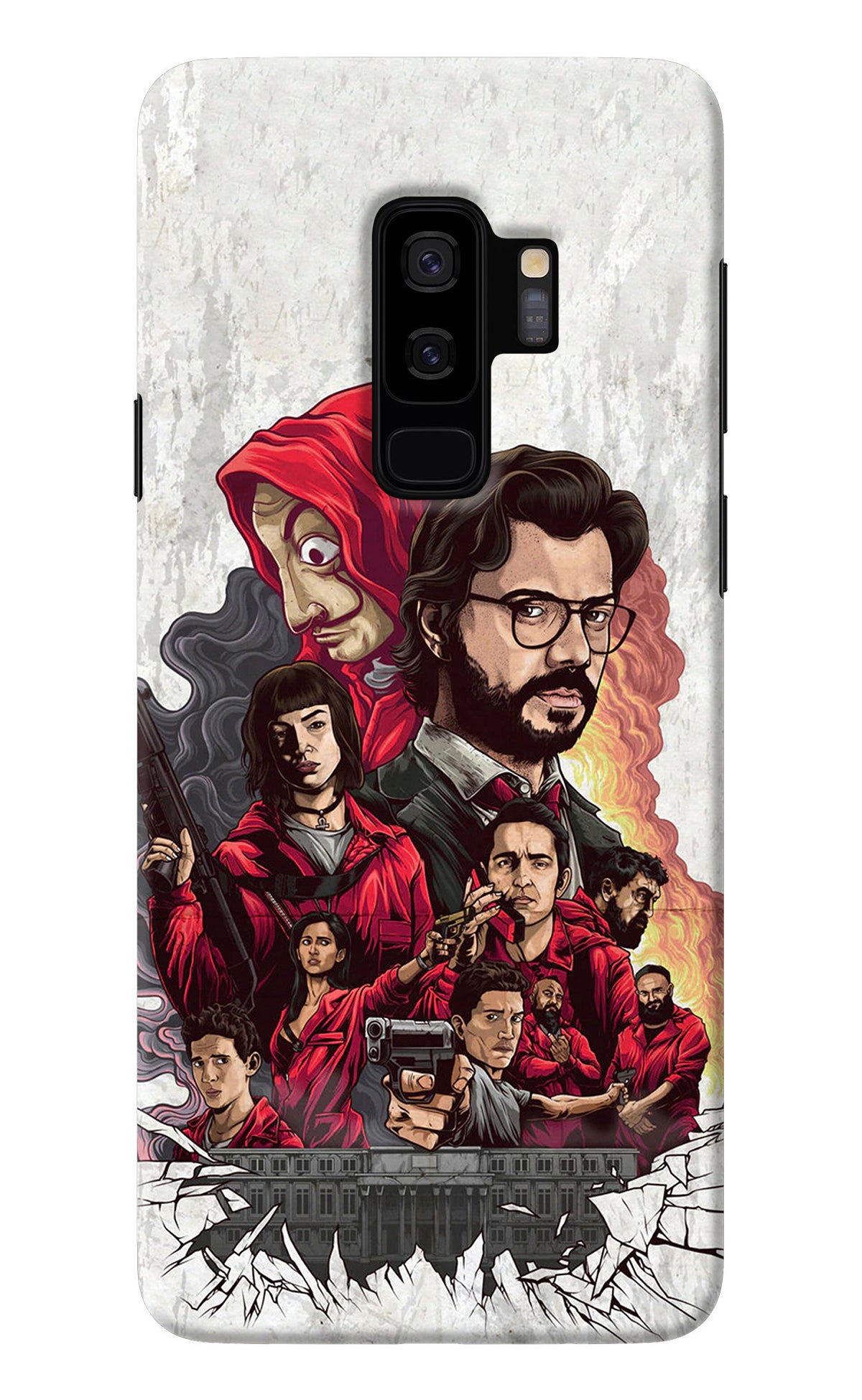 Money Heist Artwork Samsung S9 Plus Back Cover