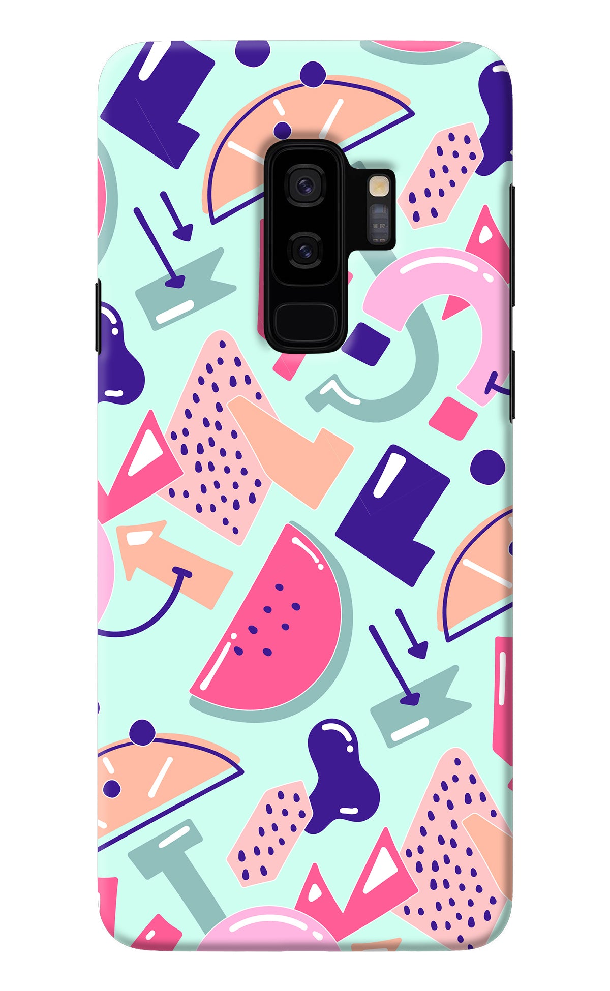 Doodle Pattern Samsung S9 Plus Back Cover