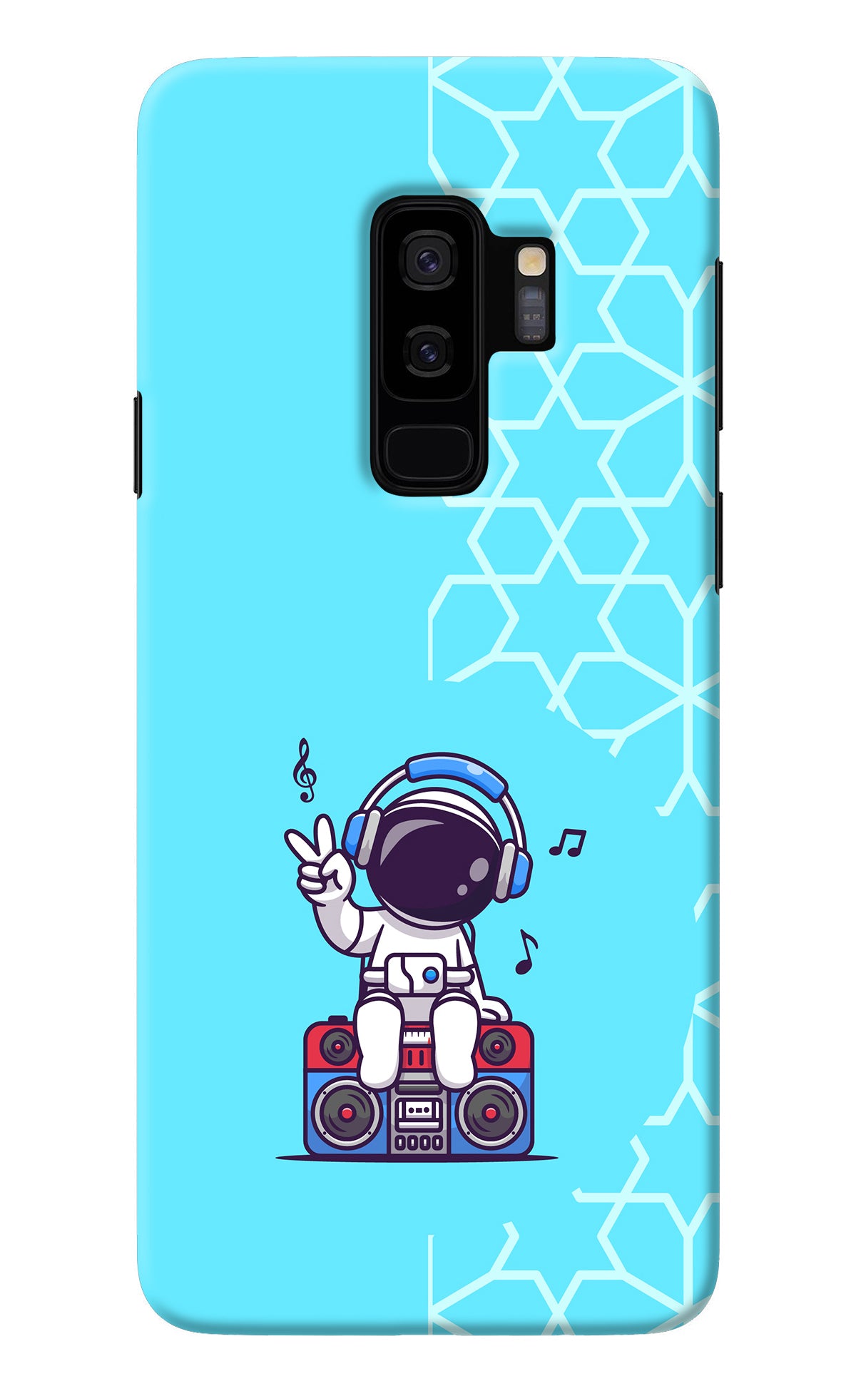 Cute Astronaut Chilling Samsung S9 Plus Back Cover