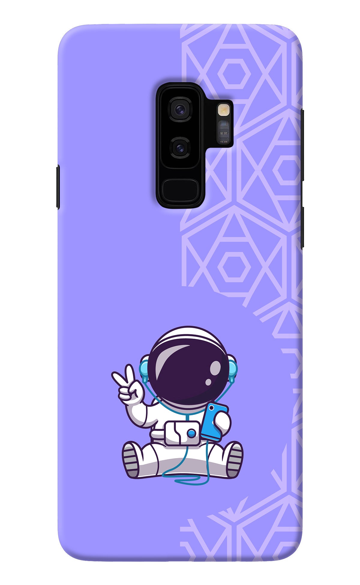 Cute Astronaut Chilling Samsung S9 Plus Back Cover