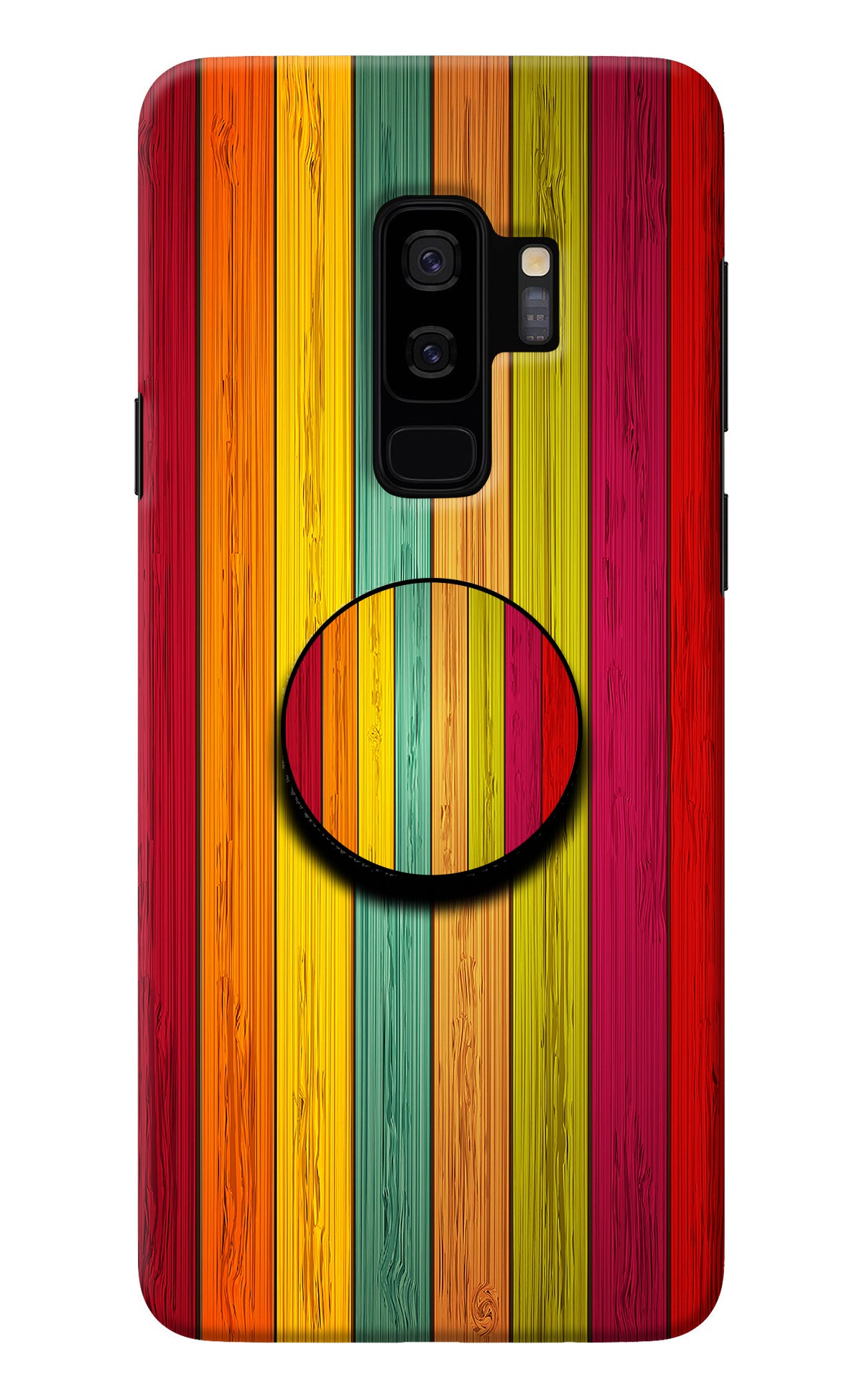 Multicolor Wooden Samsung S9 Plus Pop Case