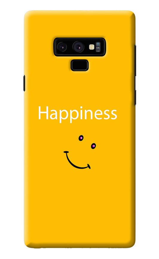 Happiness With Smiley Samsung Note 9 Back Cover