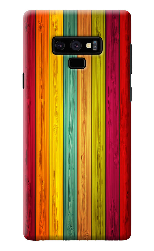 Multicolor Wooden Samsung Note 9 Back Cover