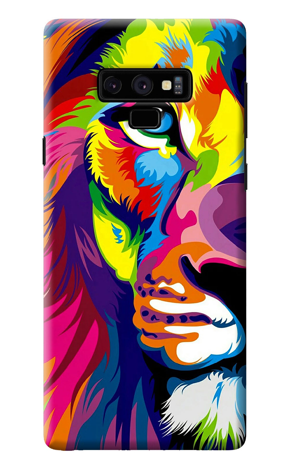 Lion Half Face Samsung Note 9 Back Cover