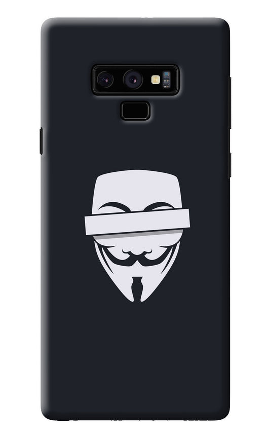 Anonymous Face Samsung Note 9 Back Cover