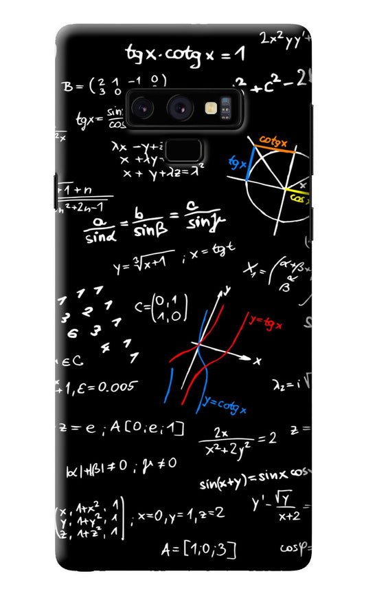 Mathematics Formula Samsung Note 9 Back Cover