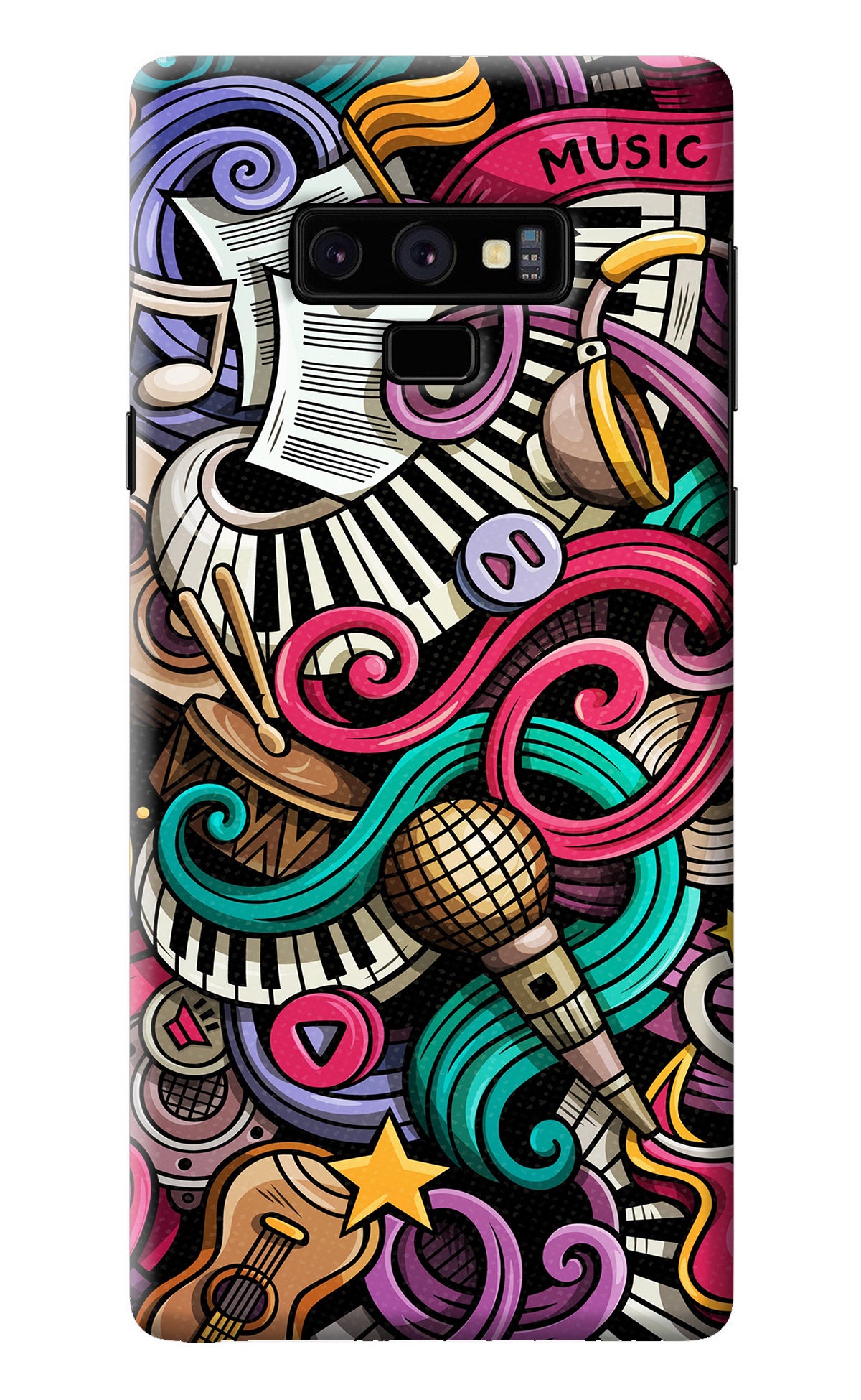 Music Abstract Samsung Note 9 Back Cover