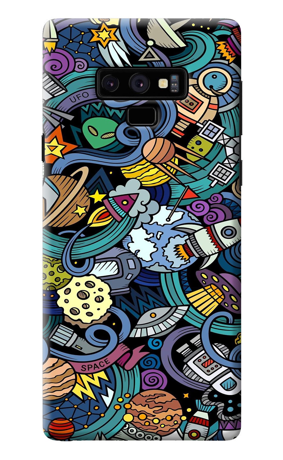 Space Abstract Samsung Note 9 Back Cover