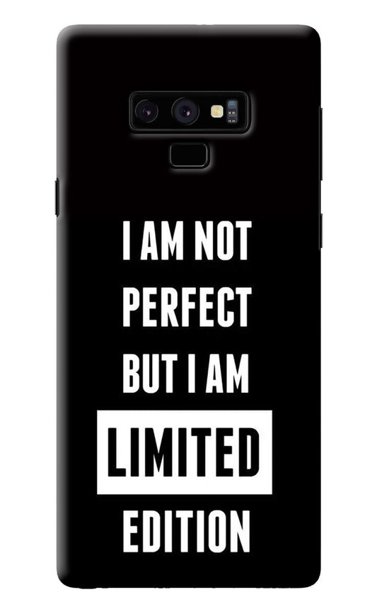 I Am Not Perfect But I Am Limited Edition Samsung Note 9 Back Cover