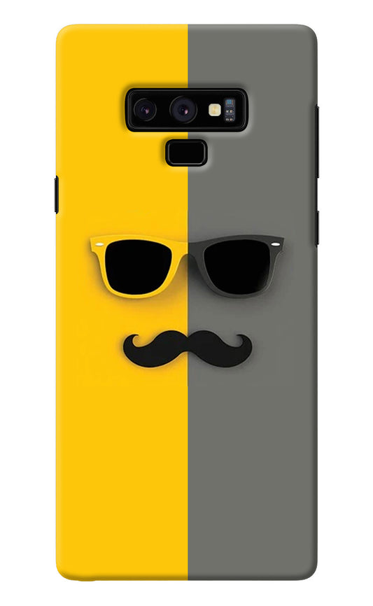 Sunglasses with Mustache Samsung Note 9 Back Cover