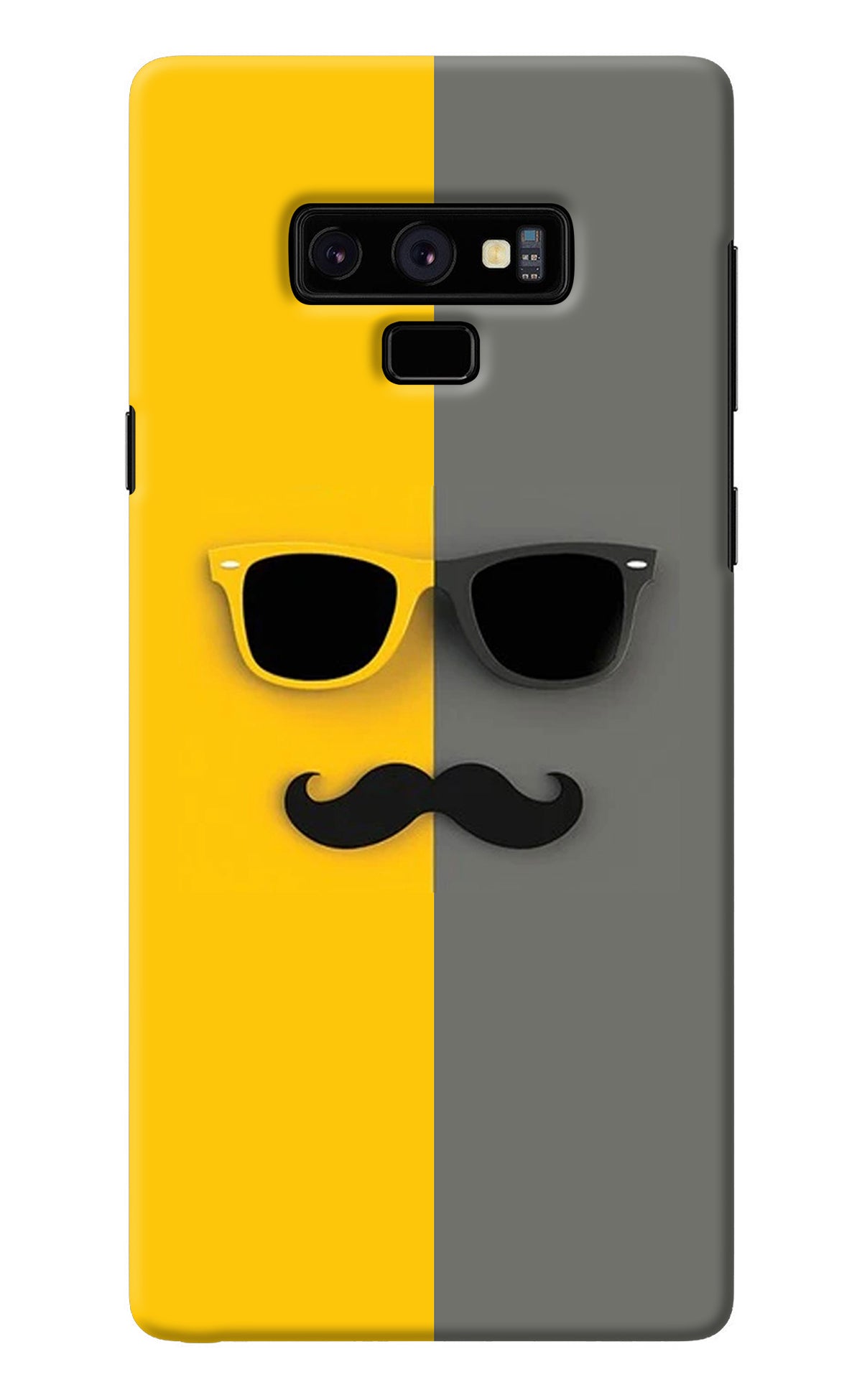 Sunglasses with Mustache Samsung Note 9 Back Cover