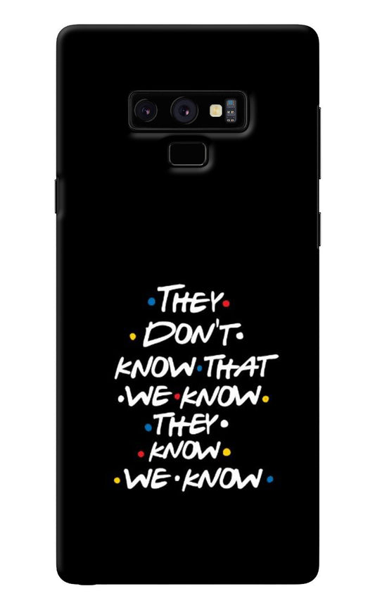 FRIENDS Dialogue Samsung Note 9 Back Cover