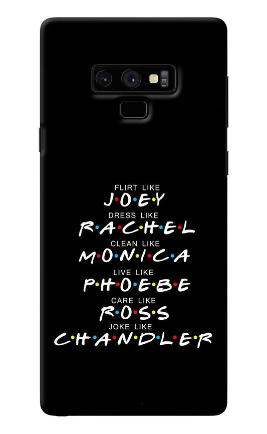 FRIENDS Character Samsung Note 9 Back Cover