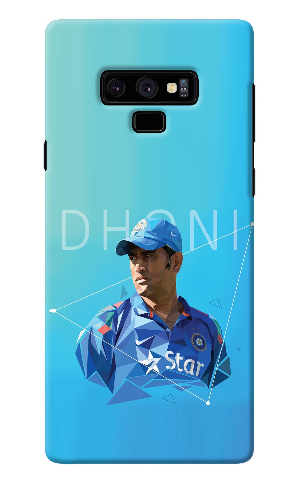 Dhoni Artwork Samsung Note 9 Back Cover