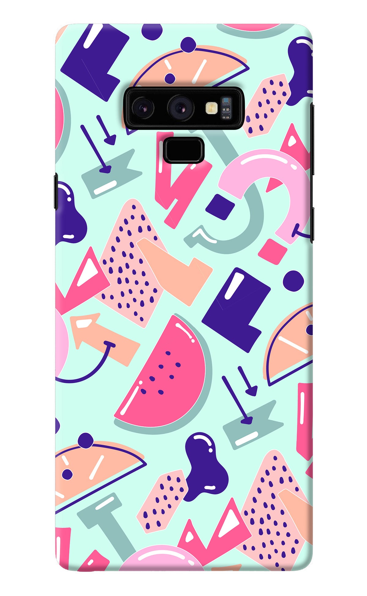 Doodle Pattern Samsung Note 9 Back Cover