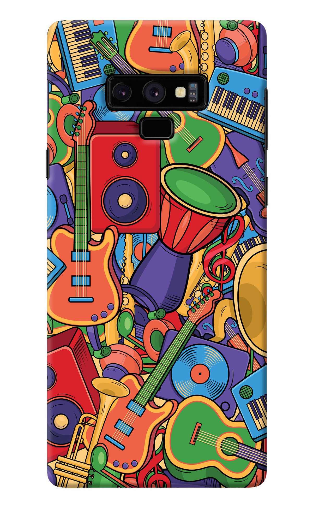 Music Instrument Doodle Samsung Note 9 Back Cover