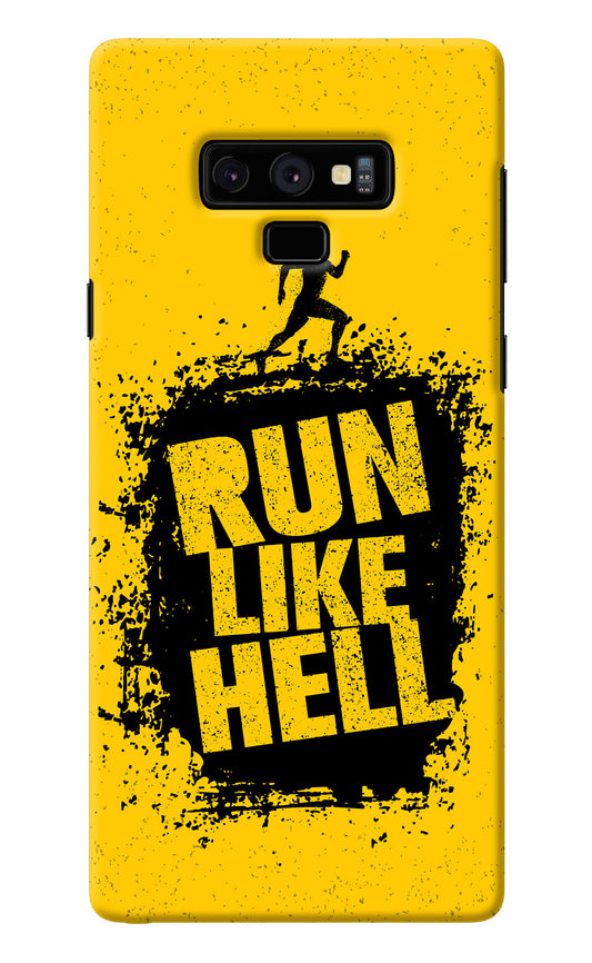 Run Like Hell Samsung Note 9 Back Cover