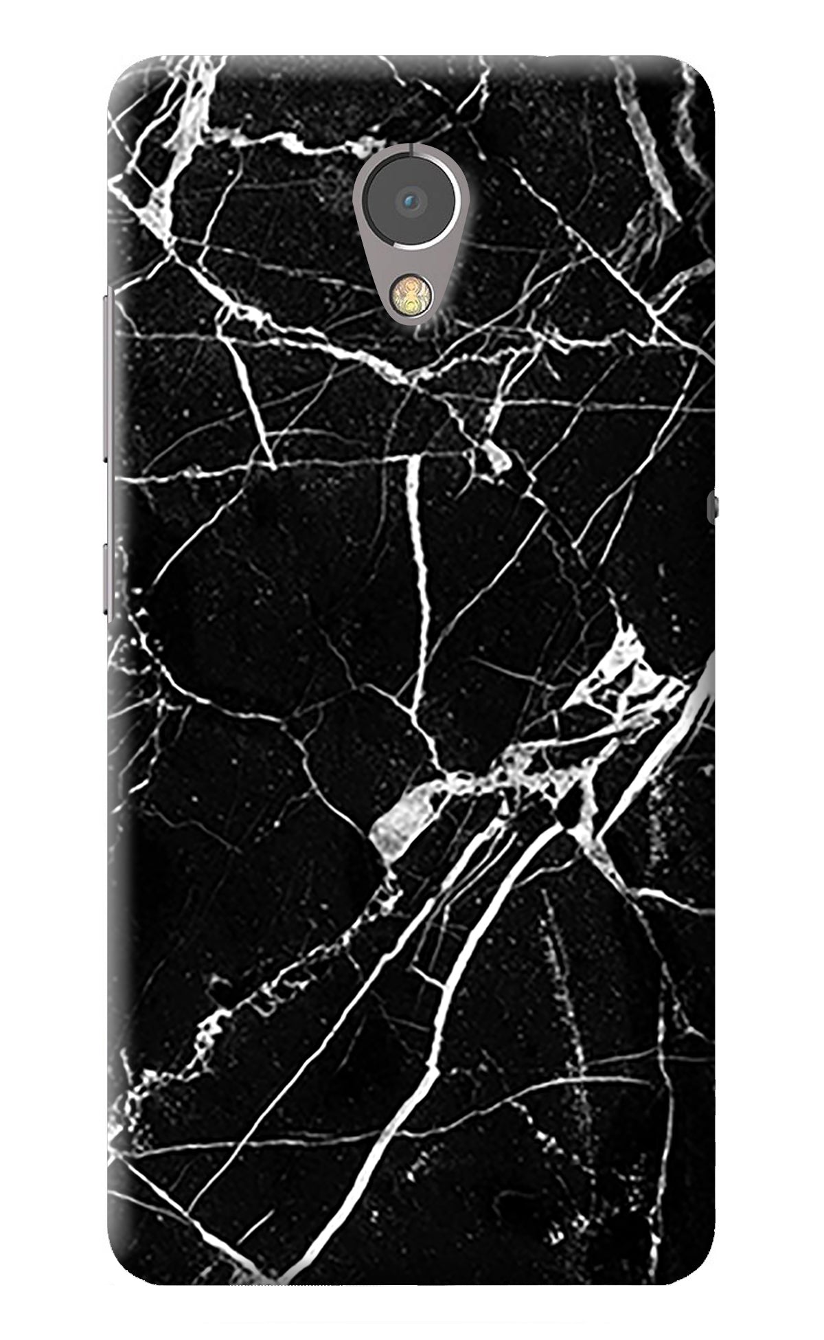 Black Marble Pattern Lenovo P2 Back Cover