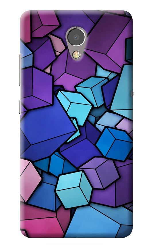 Cubic Abstract Lenovo P2 Back Cover