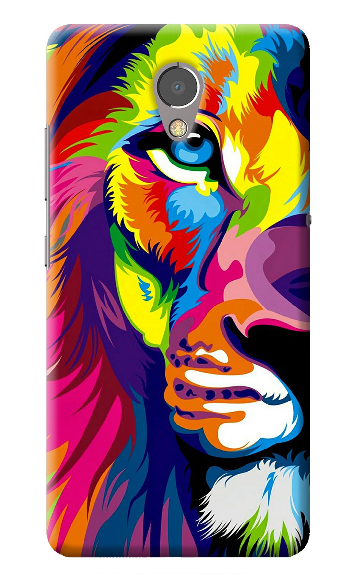 Lion Half Face Lenovo P2 Back Cover