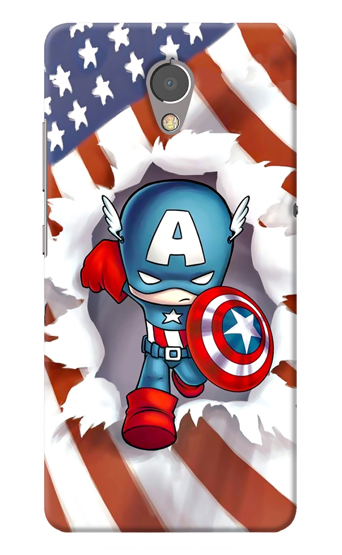 Captain America Lenovo P2 Back Cover